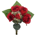 12" Silk Rose Bouquet
