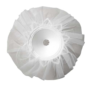 8" LOMEY® Bouquet Collar, White Tulle, 24/case