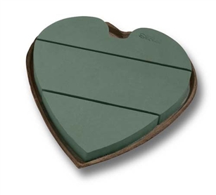 18" OASIS® Mache Solid Heart, 4/case