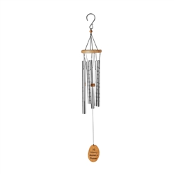 OASIS® Wind Chimes - Lord's Prayer, 40" Silver