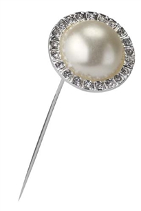 OASIS™ Brooch, Single Pearl, 6 pack