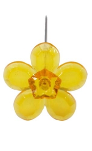 LOMEY™ Retro Flower Pin, Tangerine, 200/case