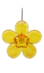 LOMEY™ Retro Flower Pin, Tangerine, 20 pack