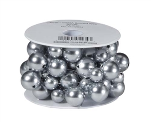 OASIS™ Mega Beaded Wire, Silver, 1 pack