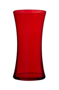 Gathering Vase, Translucent Red, 12/case