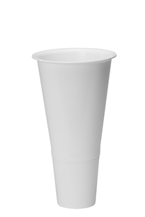 16" Cooler Bucket Cone, White (Case of 12)