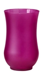 9" Hurricane Vase, Strong Pink Matte, 4/case