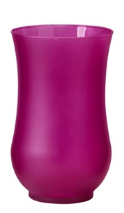 9" Hurricane Vase, Strong Pink Matte, 4/case