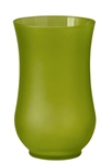 9" Hurricane Vase, Apple Green Matte, 4/case