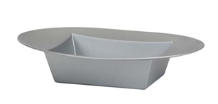 ESSENTIALS™ Oval Bowl, Silver, 24/case