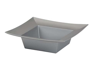 ESSENTIALS™ Square Bowl, Silver, 24/case