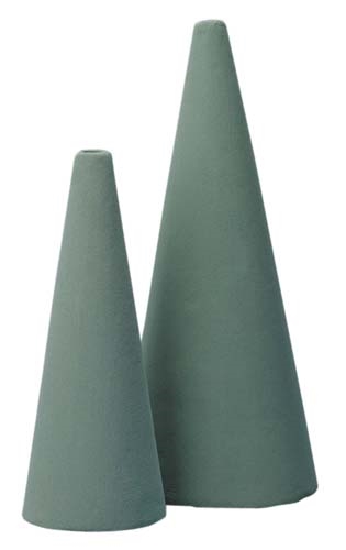 Styrofoam Cones 4 in., 2 1/2 in. (pack of 12)