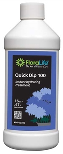 Floralife® Quick Dip 100 Instant hydrating treatment, 16 ounce, 16 oz. bottle