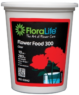 Floralife CRYSTAL CLEAR® Flower Food 300 Powder, 10 ounce, 12/case