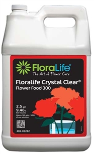 Floralife CRYSTAL CLEAR® Flower Food 300 Liquid, 2.5 gallon, 2.5 gallon jug