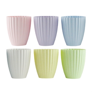 6" Parasol Vase, Seaside Pastel Assortment,  Pack Size: 24