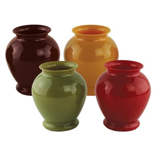 6 1/4" Ginger Vase, Safari Assortment,  Pack Size: 24