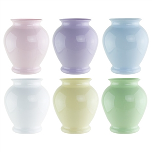 6 1/4" Ginger Vase, Seaside Pastel Assortment,  Pack Size: 24