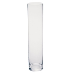 4" x 18" Cylinder Vase, Crystal,  Pack Size: 4