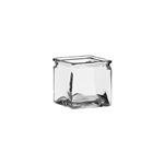 4" x 4" x 4" Square, Crystal,  Pack Size: 12