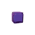 4" x 4" x 4" Square, Violet,  Pack Size: 12