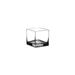 3" x 3" x 3" Square Votive, Crystal,  Pack Size: 12
