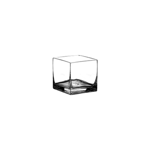 3" x 3" x 3" Square Votive, Crystal,  Pack Size: 12