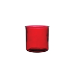 4" x 4" Cylinder, Ruby,  Pack Size: 12