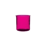 4" x 4" Cylinder, Raspberry,  Pack Size: 12
