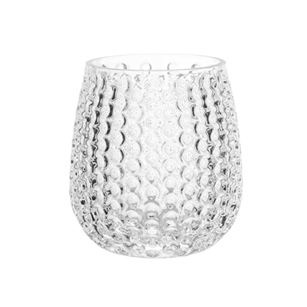 4 1/8" Pebble Stone Vase, Crystal,  Pack Size: 12