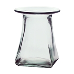 9" Plateau Vase, Crystal,  Pack Size: 6