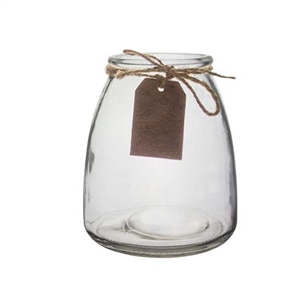 6" Hadley Jar, Crystal,  Pack Size: 6