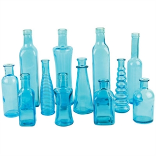 Vintage Bottle Collection, Vintage Blue,  Pack Size: 24