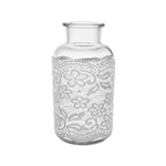 7 7/8" Apothecary Bottle, Vintage Lace,  Pack Size: 6