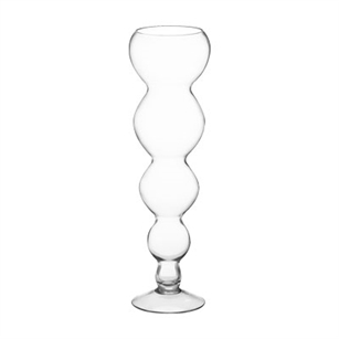 24" Stacked Vase, Crystal,  Pack Size: 4