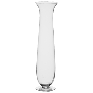 23 1/2" Footed Hurricane Vase, Crystal,  Pack Size: 1