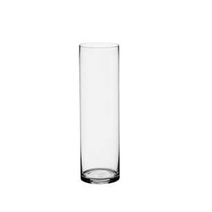 6" x 20 1/2" Cylinder Vase, Crystal,  Pack Size: 1