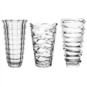Modern Vase Asst. - Medium, Crystal,  Pack Size: 6