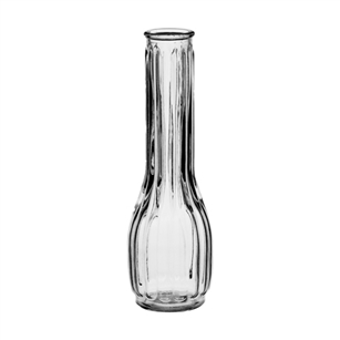 9" Fluted Bud Vase, Crystal,  Pack Size: 24