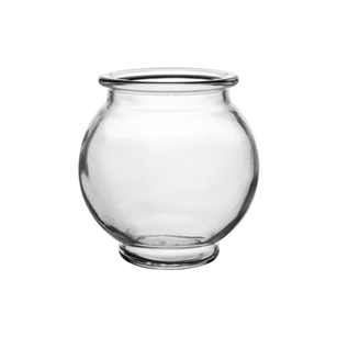 5" Modern Ivy Bowl, Crystal,  Pack Size: 36