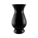 8 3/4" Bella Vase, Black,  Pack Size: 6