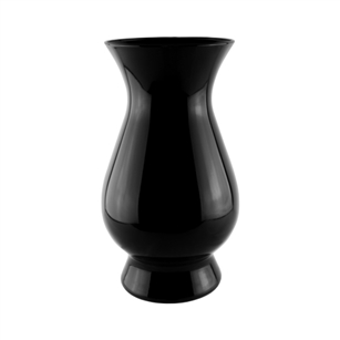 8 3/4" Bella Vase, Black,  Pack Size: 6
