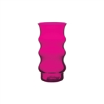 6 3/8" Groovy Vase, Raspberry,  Pack Size: 12