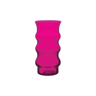 6 3/8" Groovy Vase, Raspberry,  Pack Size: 12