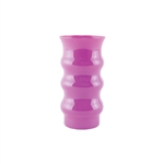 6 3/8" Groovy Vase, Radiant Orchid,  Pack Size: 12