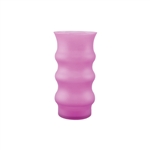 6 3/8" Groovy Vase, Orchid Mist,  Pack Size: 12