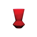 6 3/8" Fusion Vase, Ruby,  Pack Size: 12