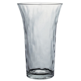 8" Optic Trumpet Vase, Crystal,  Pack Size: 12