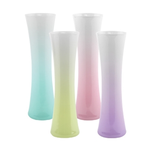 7 1/2" Selena Bud Vase, Cottage Lane Ombre Asst.,  Pack Size: 12