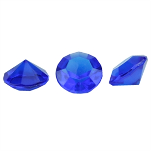 Diamond Gems - 16 mm, Cobalt,  Pack Size: 5
